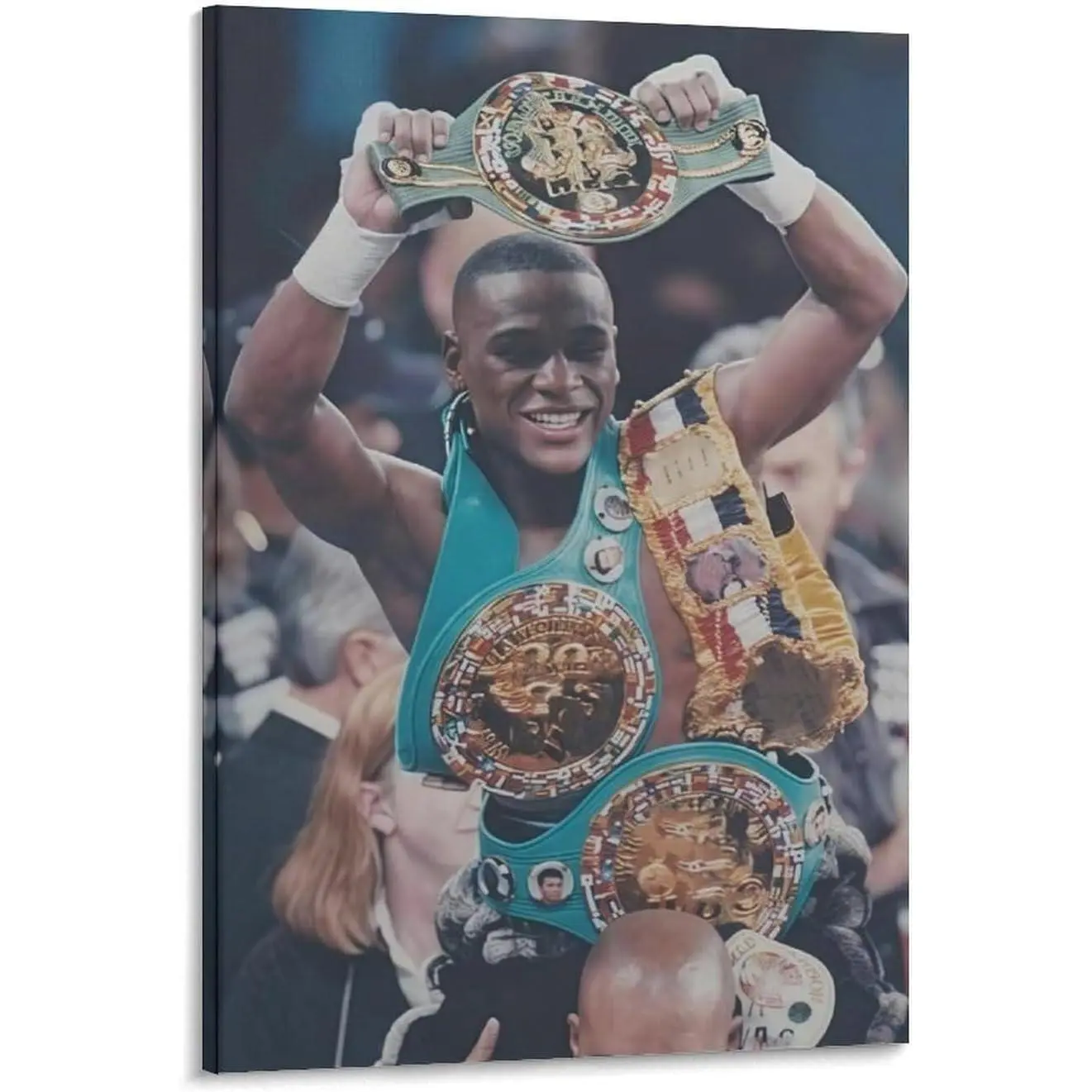 Floyd Mayweather Jr. Boxer Colorful Artistic Canvas Wall Art Photo, Decorative Poster for Living Room, Bedroom & Office Decoration, Ideal Gifts for Home Supplies Enthusiasts