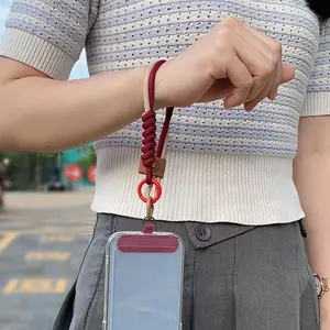 Adjustable Crossbody Phone Lanyard with Wallet - Portable, Comfortable Anti-Lost Accessory with Wrist Strap & Badge Holder for All Smartphones, Outdoor Use #PhoneAccessory #AntiLost