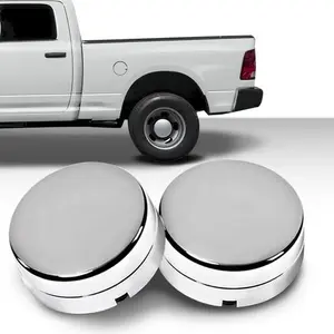 Fit For 2003-2017 Dodge Ram 3500 1-Ton Dually Rear Wheel Hub Center Caps Silver