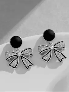 Elegant Butterfly Knot Earrings, Simple Luxury Design, High Quality Earrings, Perfect for Special Occasions, Women's Fashion Jewelry, Trendy Jewellery Accessories, Gift Idea