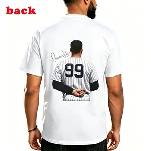 ⚾[TikTok Trending Shirt][Retro Baseball Shirt]Aaron Judge 99 Baseball Graphic T-Shirt Vintage Autograph Style Tee Unisex Men Women Casual Game Day Outfit Retro Sports Fan Gift