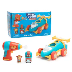 Educational Insights Design & Drill Bolt Buddies Race Car Toy, Take Apart Toy with Electric Drill Toy, STEM Toy, Gift for Boys & Girls, Ages 3+