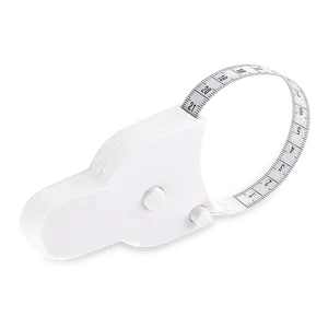60 Inch 3D Automatic Retractable Body Tape Measure Dual Scale for Fitness Waist Hip Bust Arms White