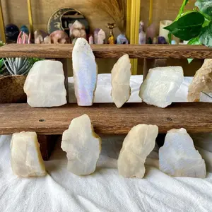 Natural Crystal Moonstone Slice Collection