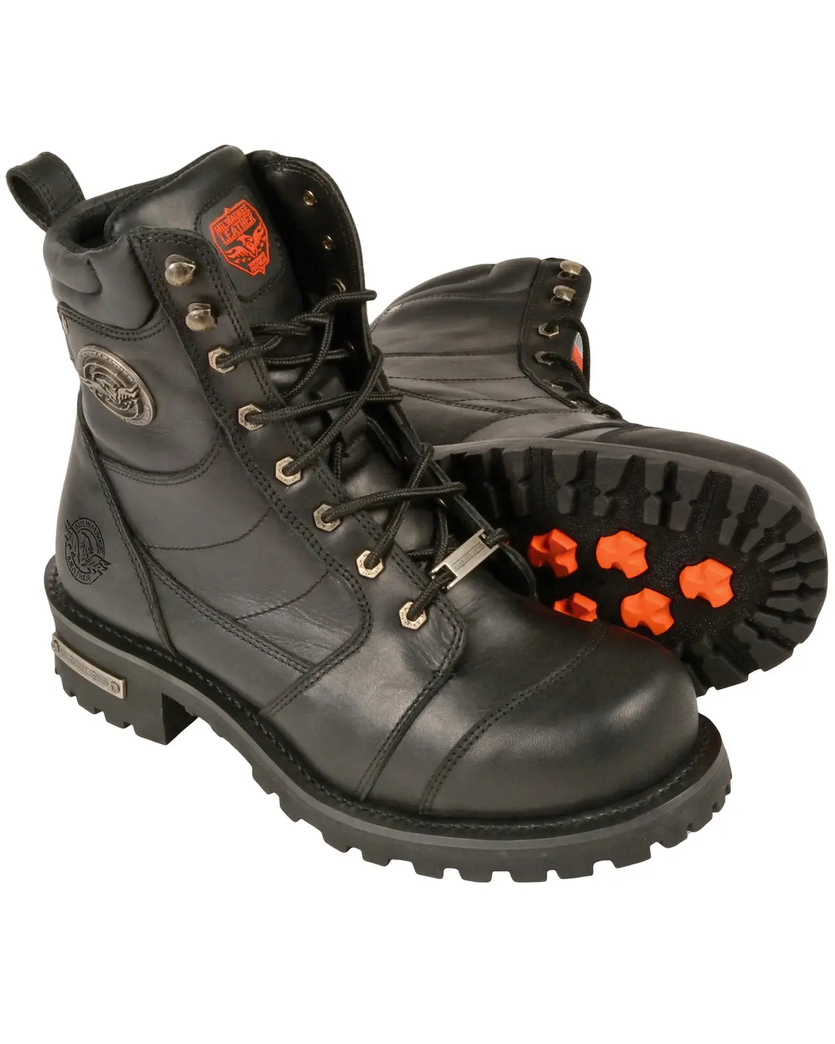 Milwaukee Leather Men's Men'S 8" Classic Logger Boot Round Toe - Mbm9030