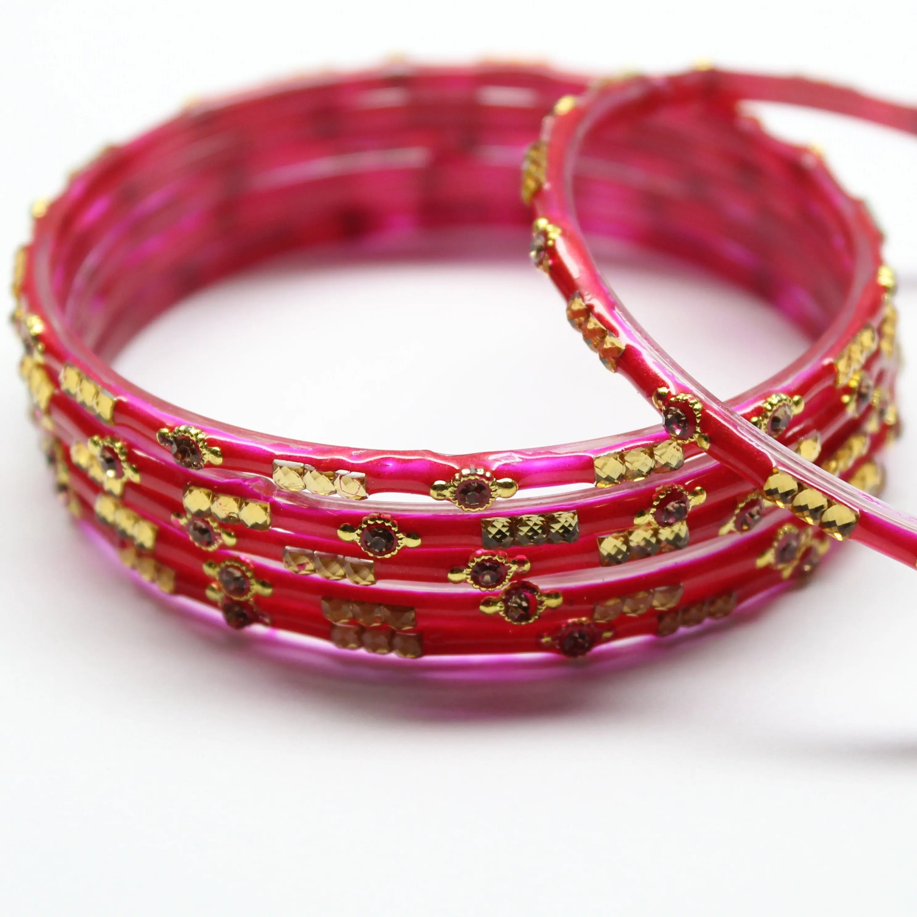 Authentic Indian Bangles - Blush Elegance