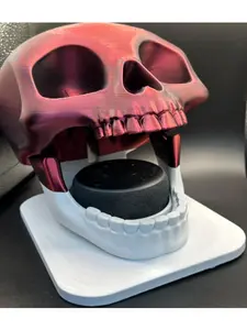Laughing Skull Echo Dot Holder - Unique Home Decor Stand