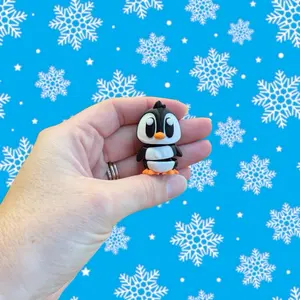 Mini Penguin Fidget  - Penguin Toy - 3D Printed Penguin Desk Buddy - Stocking Stuffer - Holiday Sensory Toy - Cute Christmas Gift - Winter Cutie Fidget