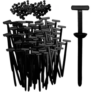 100 PCS Nylon Universal Cable Tie Buckles – Heavy Duty Self-Locking Zip Tie Holders, Multipurpose Plastic Cable Tie Tool for Car Repair, Home, Garage & DIY Use