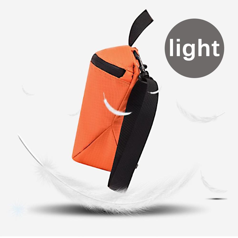 Unisex Waterproof Crossbody Sling Bag, Ultra-Lightweight 86g Sports Shoulder Bag with Adjustable Strap, Large Capacity Workout Fanny Pack for Running Hiking Gym Travel, Durable Casual Sling Bag for Men Women