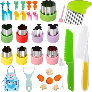 Cookie Cutter Set, 26pcs/set Cartoon Pattern Cookie Stamp Mold, DIY Baking Mold, Vegetable & Fruit Cutting Mold, Baking Tool for Home Kitchen