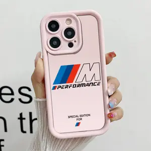 Cool Motorsport M Performance Logo Design Case for iPhone 17 16 15 14 Pro Max 13 12 11 XR XS Plus Slim Shockproof Anti Drop Protective Lightweight TPU Cover