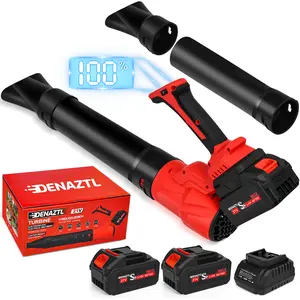 Leaf Blower Cordless, 540CFM & 5 Speed Levels, Portable Electric Leaf Blower with 2 x 4.0Ah Battery, Fast Charger, LCD Display, Extension Tube for Lawn Care, Yard, Blowing Leaves, Dust, Snow