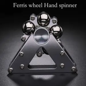 Double Pendulum Fidget Spinner Foldable Metal Antistress Hand Spinner Adult Toys Gyroscope Stress Reliever Toy For Kids Gift kinetic desk toy Durable Adjustable Fingers