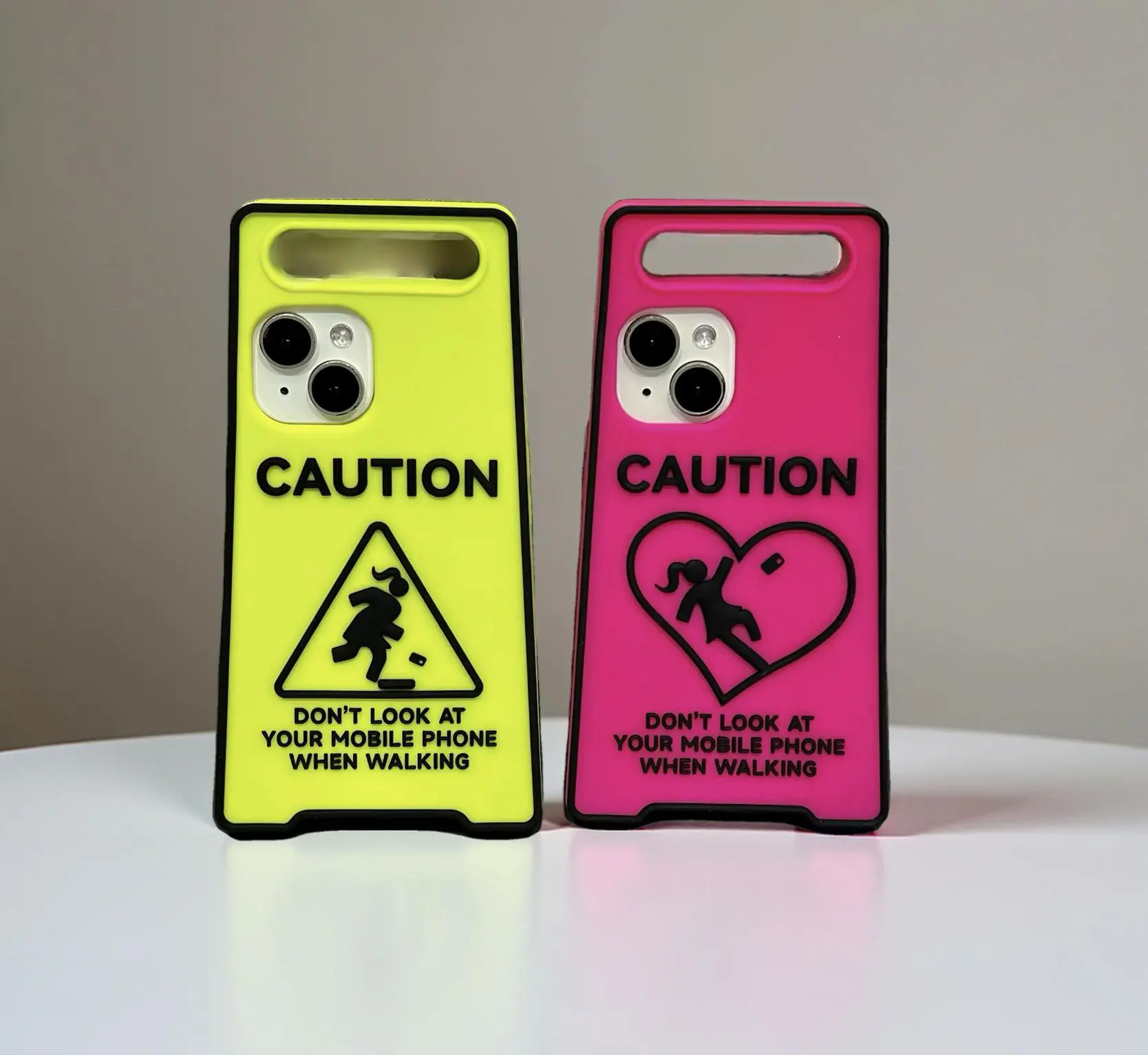 Neon Color Semi-Glowing IPhone Case Handheld Luminous Sign Phone Case 3D Design
