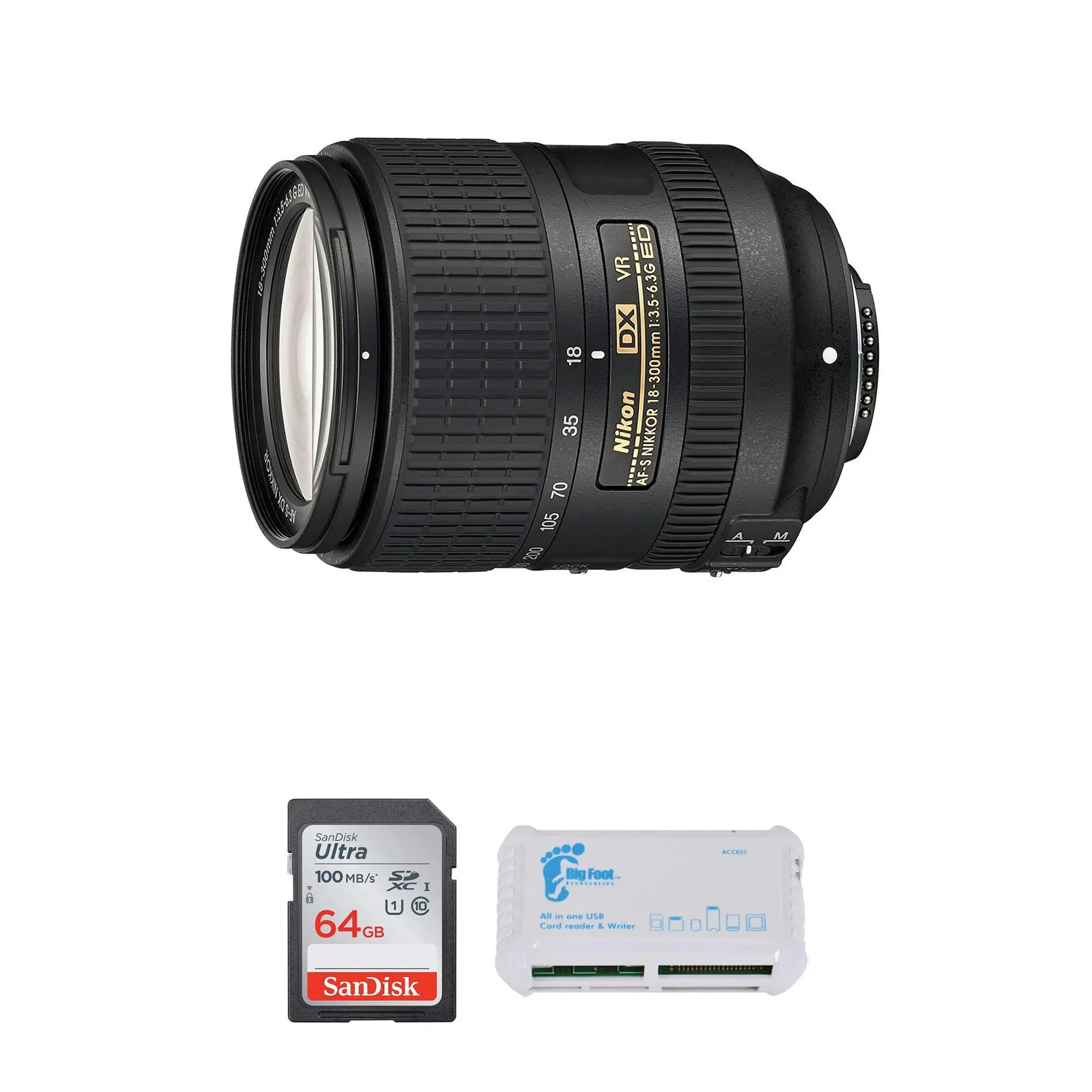 Nikon NIKKOR 18-300mm f/3.5-6.3G ED VR Lens Bundle
