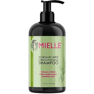 Mielle Organics Rosemary Mint Strengthening Shampoo Infused with Biotin, Cleanses and Helps Strengthen Weak and Brittle Hair, 12 Ounces, T116-1 trending shampoo