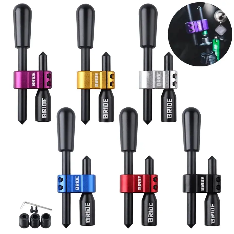 Automotive Interior Modification Tools BRIDE Adjustable Aluminum Car Manual Gear Shift Knob Extender Shifter Lever Extension