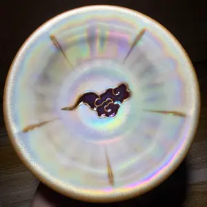 Jianzhan, handmade by master, inherited from intangible cultural mother of pearl glaze tea cup