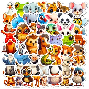 50pcs Big Eye Animal Series Stickers, Decal for Cars, Suitable for Faith Based Designs Such As Scrapbooks, Diaries, Laptops, Water Bottles, Cars, Etc., As Gifts with Positive Information, Car Decals, Truck Sticker