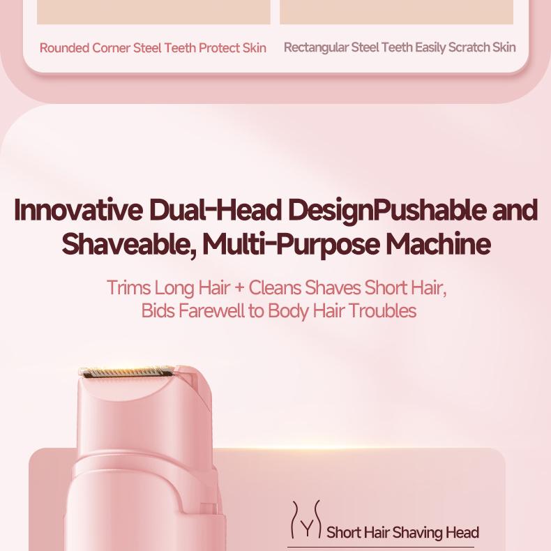 OES Electric Hair Remover Painless Epilator for Women, Portable Facial & Body Shaver for Lip, Chin, Arms & Legs, USB Rechargeable Shaver for Home & Travel