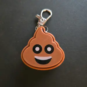 Happy Poop Fidget Keychain | Adorable Clicker Toy