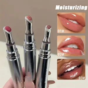 Colored Lip Gloss, 1 Count Moisturizing Hydrating Radiant Lip Glaze, Glossy Lip Glaze Stick, Plumping Voluming Gloss Lip Oil Lipstick for Girls & Women, Makeup, Moisture
