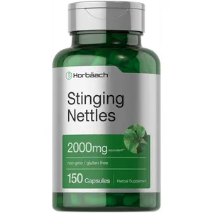Horbäach Stinging Nettle Capsules 2000mg | 150 Count | Herbal Leaf Extract Supplement | Non-GMO, Gluten Free