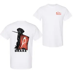 Lab Flag Bearer T-Shirt, American Flag Labrador Graphic Tee, Outdoor Dog Lover Shirt for Men Women, Southern Style Apparel, Men Clothing Sale, Men’s Shirts, Southern Shirts, Men’s Summer T-Shirts, Outdoors T-Shirt