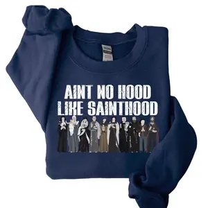 Saints Sweatshirt, Funny Catholic Crewneck, All Saints Day Gift, Religious Apparel for Men and Women, Dad and Mom Sweater