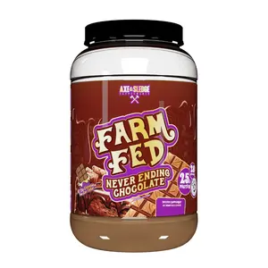 Farm Fed Protein Powder 25g 100mg Digestive Enzymes Whey Isolate Low Fat Low Carb Non GMO Gourmet Flavor Nutrition Supplement for Healthcare and Fitness