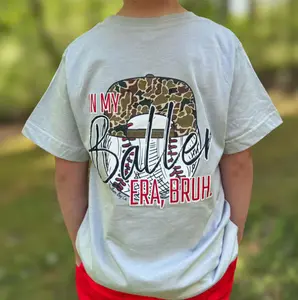 Youth & Adult Baseball Baller Era Bruh Kids Tee, Youth Boys Shirt, Short Sleeve T-Shirt, Funny Baseball Graphic Tee, Sports Kid Outfit, Trendy Bruh Shirt, Gift for Kids, Mom Dad Gift