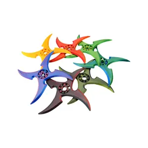 3D Printed Ninja Star Fidget Spinner, PLA Material, Rotating Stress Relief Sensory Toy, Finger Gyro, Home Decor, Small Gift