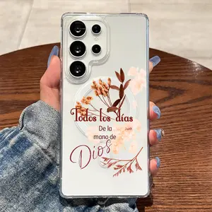 Natural Plants with Spanish Hand-Lettering,Magnetic Ring Supports Wireless Charging for Samsung Galaxy S26 S25 S24 S23 S22 S21 S20 Fe Plus Ultra Edge S10E A57 A56 A55 A54 A37 A36 A35 A34 A26 A25 A24 A23 A17 A16 A15 A14 A07 A06 A05s Note20 Note10 Note9