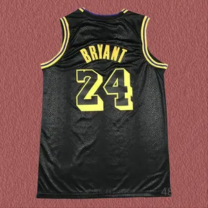 Kobe Bryant Men's Classic-Design Sleeveless stitched Retro Basketball Jerseys Black shirt
