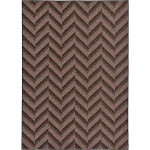 Modern outdoor modern chevron rug