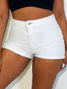 High Elasticity Denim Shorts, Comfortable and Stretchy Jean Shorts for Everyday Wear, Perfect for Casual