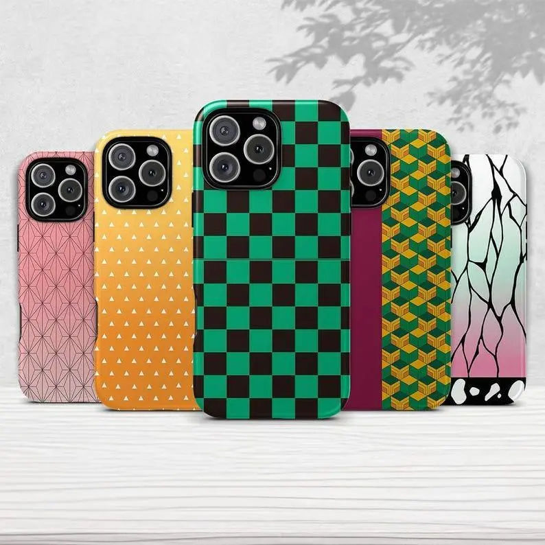 Demon Anime Patterned Sleek Matte Black TPU Smartphone Case - Multi Functional, Full Access, Protection, USB Port Compatible with iPhone 5,6,7,8,X,11,12,13,14,15,17 & Other Devices