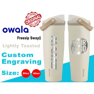Owala Lightly Toasted Color Freesip Sway Water Bottles, Laser Engraved Owala, Owala Name Bottle, Owala Logo Bottle, Zengraved Store