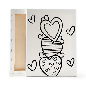 Love Tower Pre-Sketched Canvas