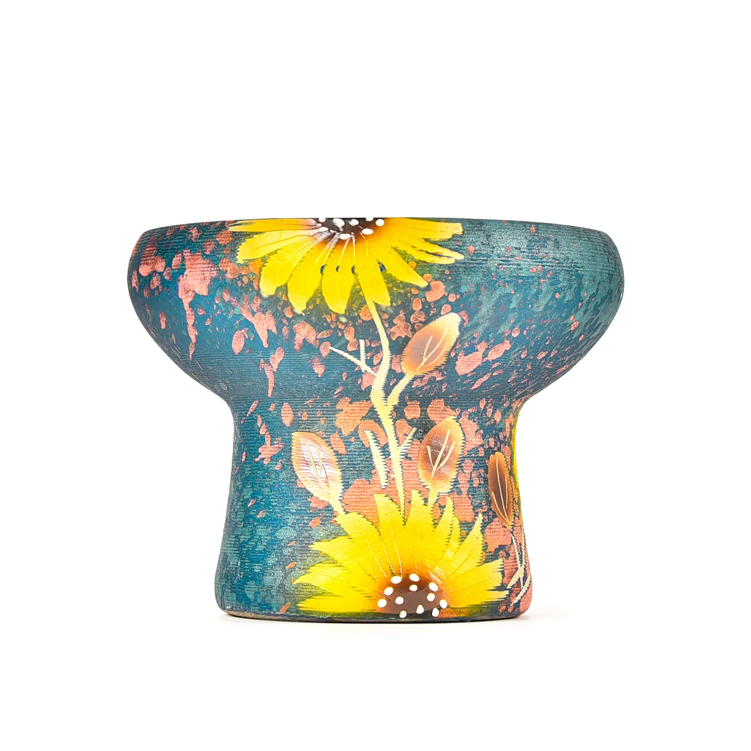 Sungmor 7.5 Inch Large Succulent Plant Pots, Pretty Hand Painted Ceramic Planter with Drainage, Indoor Outdoor Cactus Planter Bonsai Pot, Flower Pot for Indoor Plants Garden Windowsill Desktop Decor