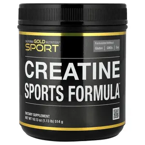 California Gold Nutrition Sport, Creatine Sports Formula™, with Amino Acid Blend, Beta-Alanine, Beet Juice & Coconut, 1.13 lb (514 g)