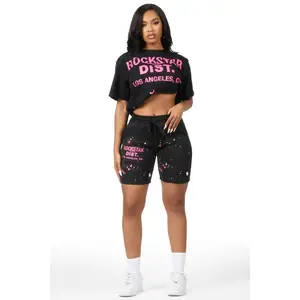 Gianna Black Short Set