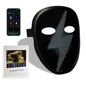 LED Mask with App - Bright LED Lighting, Contemporary Design, Versatile Use, Modern Accessory for Low-Light Conditions