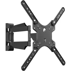 Adjustable TV Wall Mount Swivel and Tilt TV Arm Bracket for Most 32-55 inch LED, LCD Monitor and Plasma TVs up to 70lbs VESA up to 400x400mm (MAFD-L400)