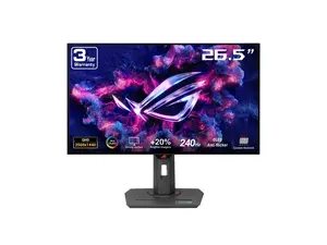 ASUS ROG Strix OLED XG27AQDMGZ gaming monitor 27" 1440p glossy WOLED panel, 240 Hz, 0.03 ms, custom heatsink, OLED Anti-flicker, ASUS OLED Care,99% DCI-P3, and DisplayWidget Center