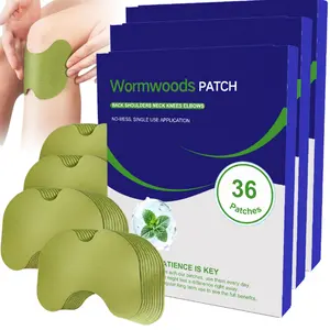 36 herbal mugwort knee patches with mugwort extract, for knee support, herbal patches for knees, back, neck, and shoulders