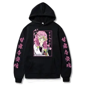 Demon Slayer Kanroji Mitsuri Japan Anime Printed Women Hoodies Plus Size Sweatshirts Harajuku Female Long Sleeve Pullover