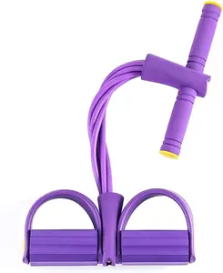 Merach Multifunction Pedal Resistance Band, Elastic Pull Rope Fitness, Full-Body Workout at Home Gym, Exercise Sit-up, Yoga, Abdominal Training