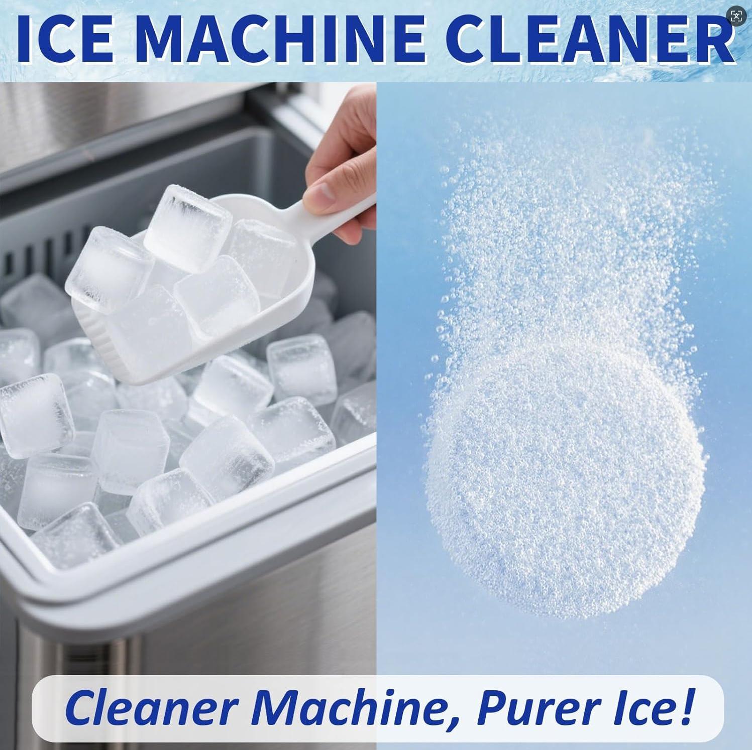 Upgraded Formula Ice Maker Cleaning Tablets Kitchen Safe Descaler Compatible with All Household Ice Makers for Easy Maintenance machine